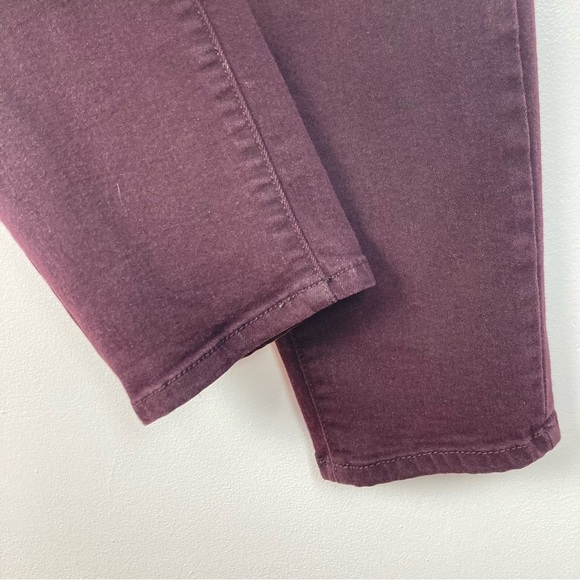 Ava & Viv Women's Deep Burgundy Straight Leg Jeans - Picture 9 of 10